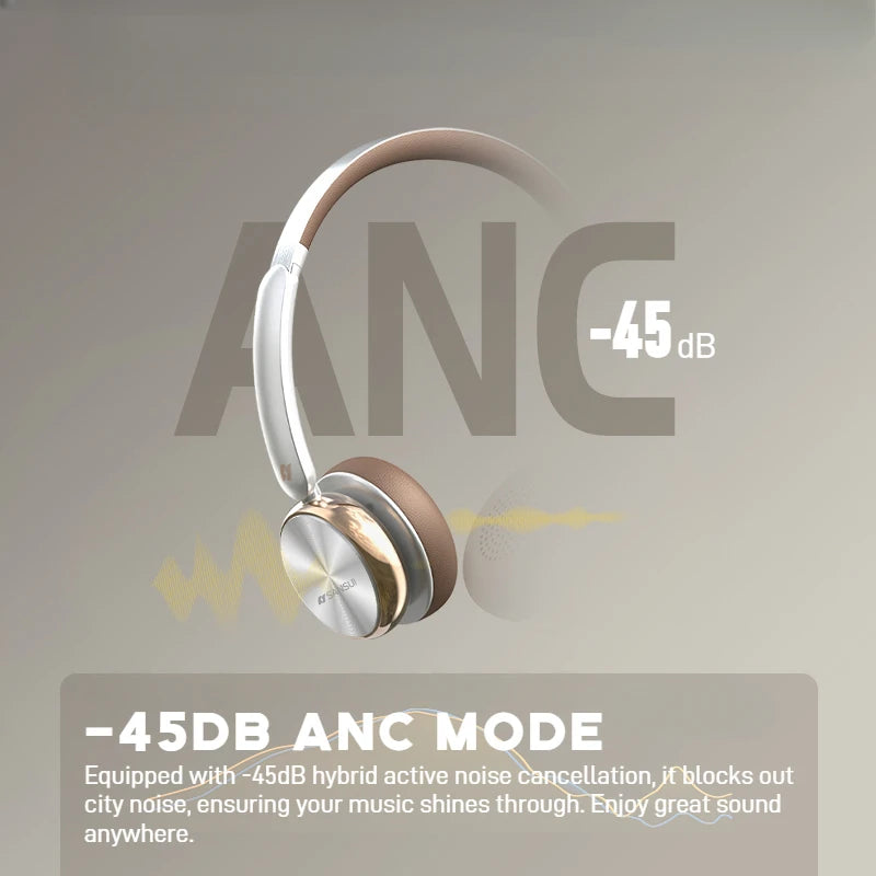 SANSUI DT11 ANC Retro Bluetooth Wireless Headphones