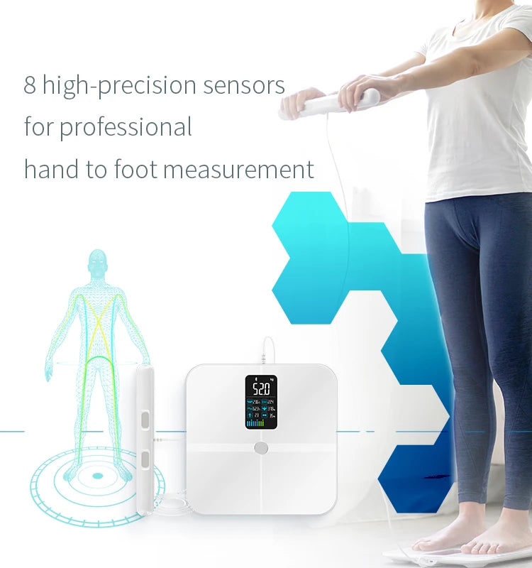 FITDAYS FI2001LB Bluetooth Smart Body Scales - White