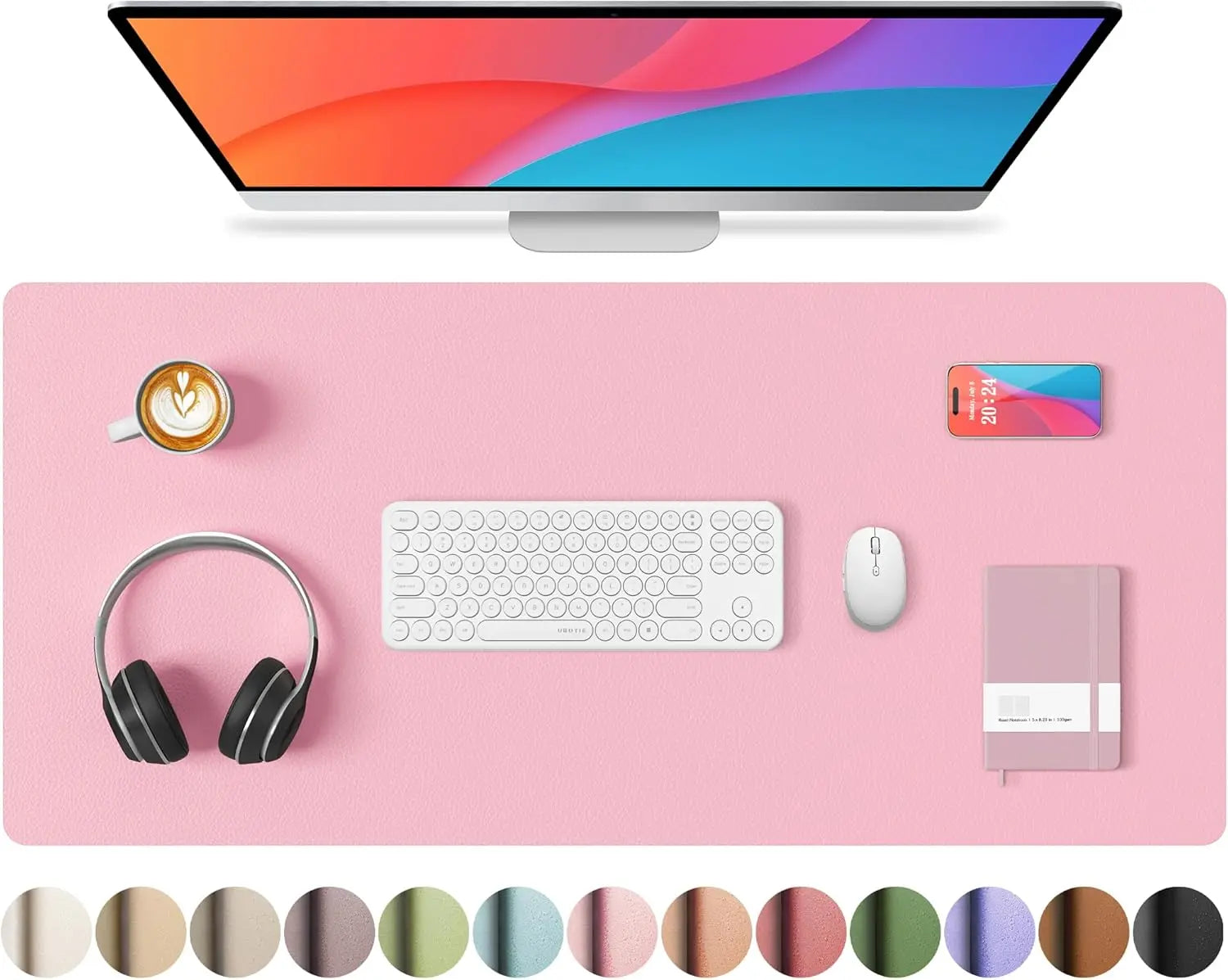YSAGi Non-Slip PU Leather Desk Mat