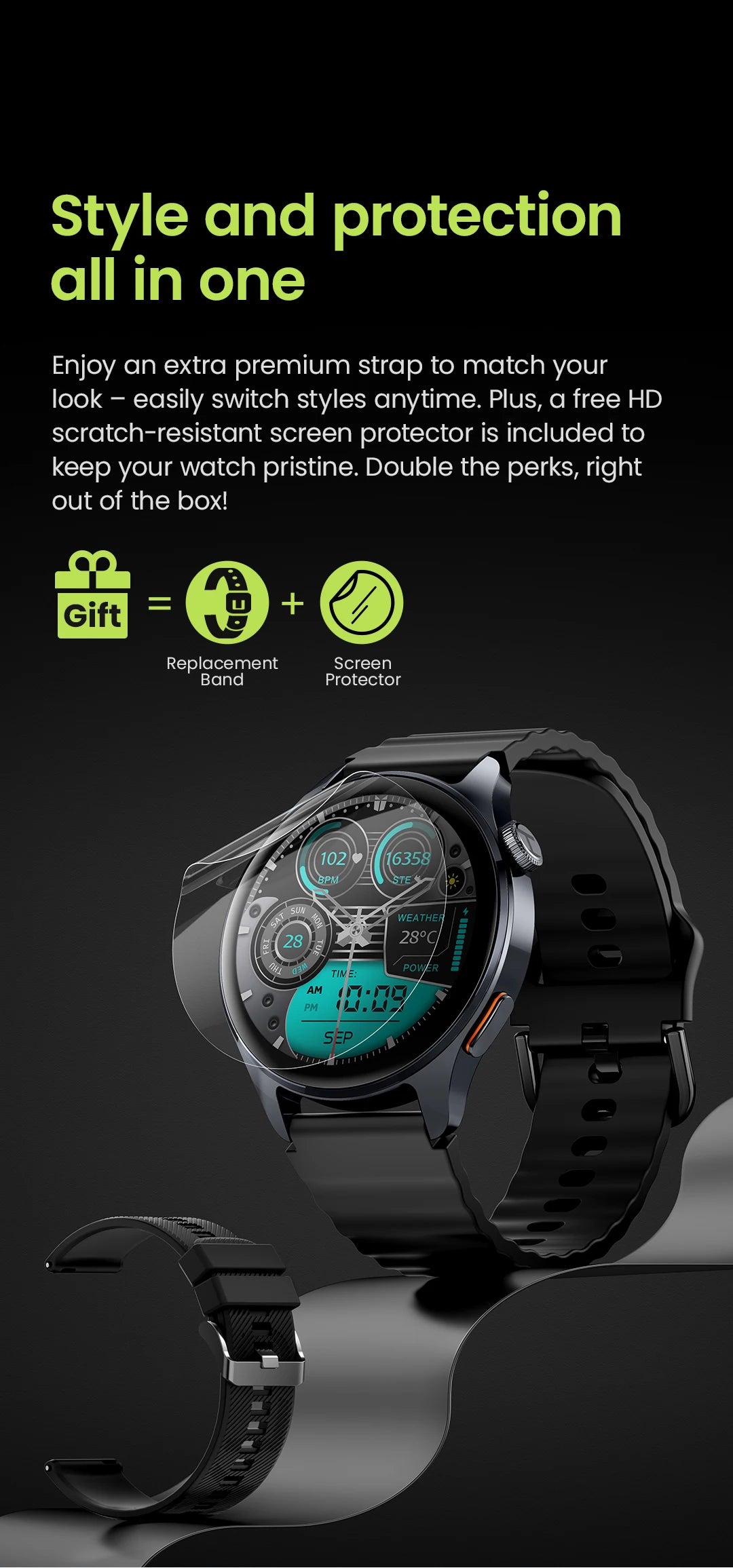 HAYLOU Watch 4S 1.43" AMOLED GPS Smart Watch