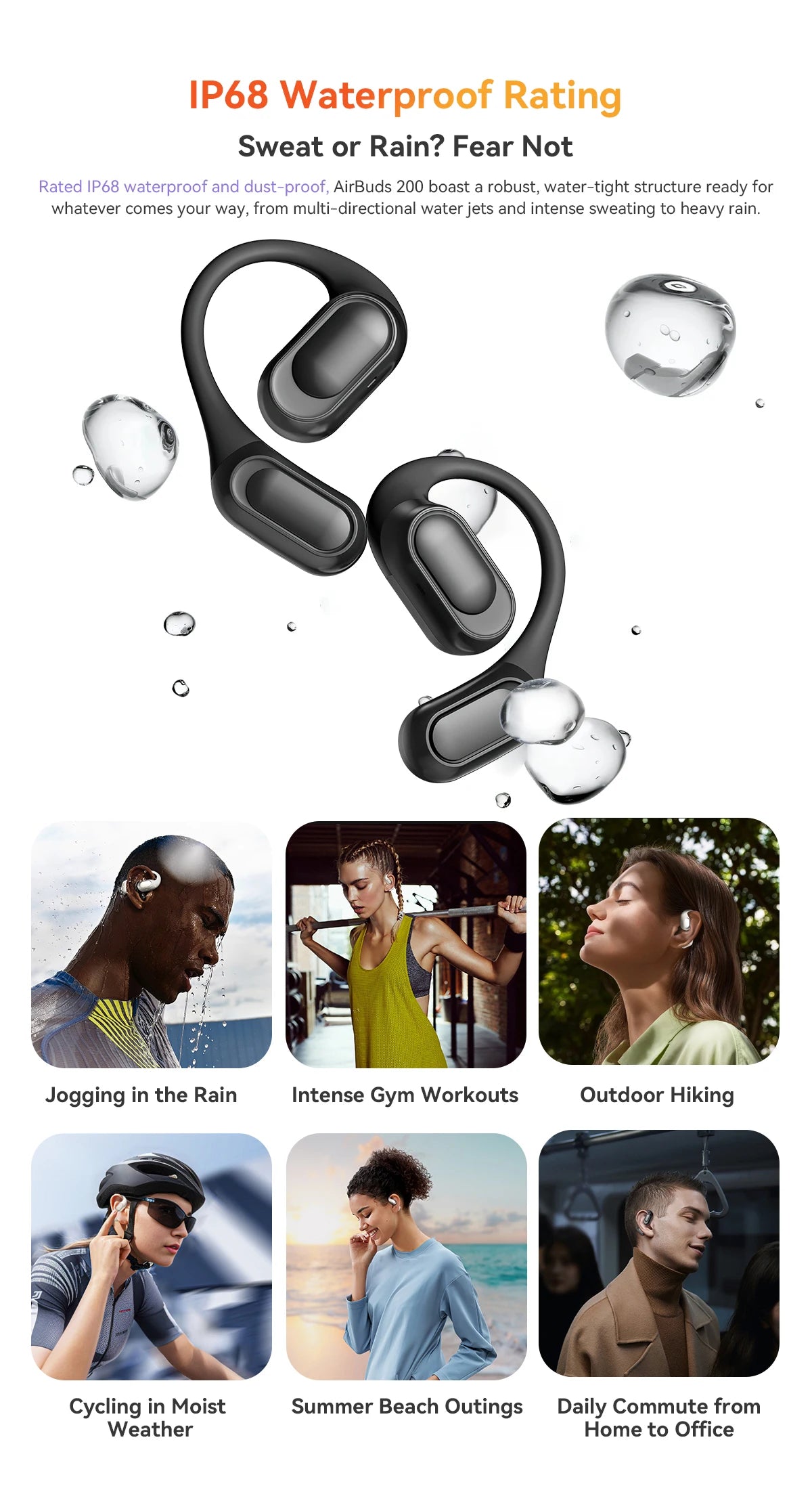 BLACKVIEW AirBuds 200 Bluetooth Wireless Open Ear Headphones