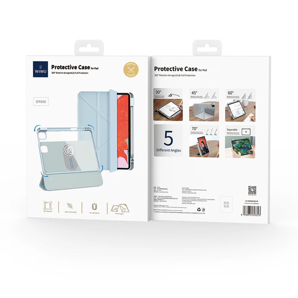 WiWU Rotatable Protective Case & Stand for iPad