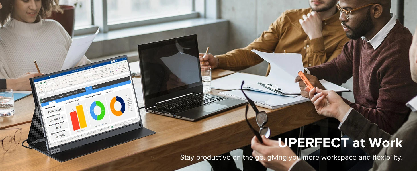 UPERFECT UGame J5 2K QHD 16.1" Portable Monitor with Integrated Stand
