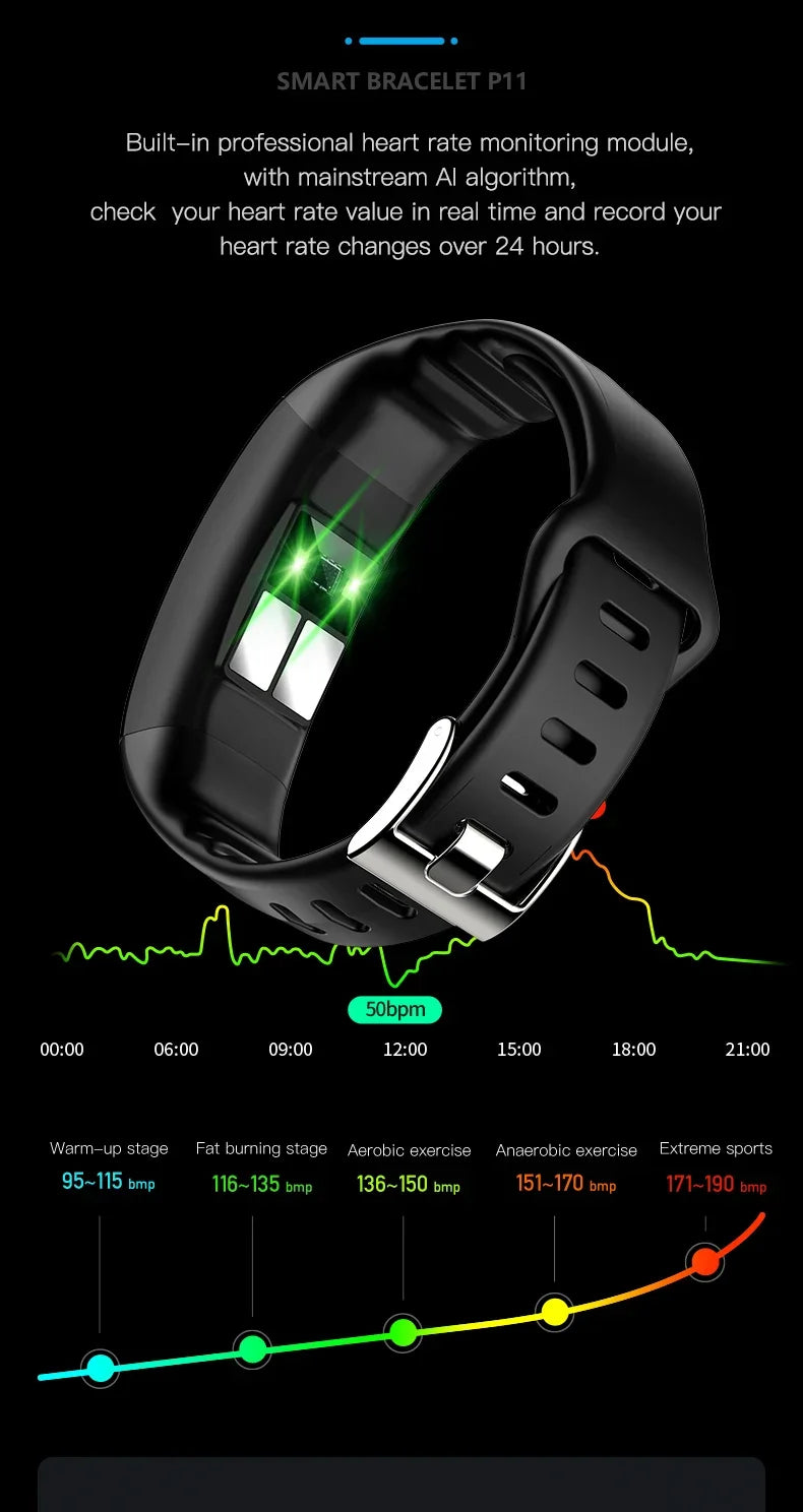 EFFEOKKI P11 Plus Smart Fitness Tracker
