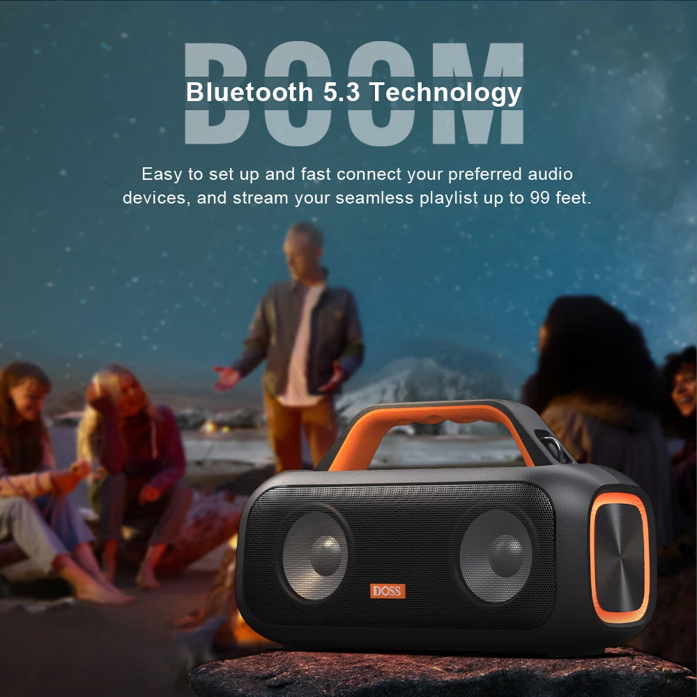 DOSS Extreme Boom S Portable Bluetooth Wireless Speaker