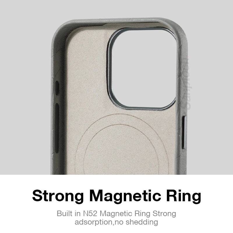 Patterned Leather MagSafe Case for Apple iPhone
