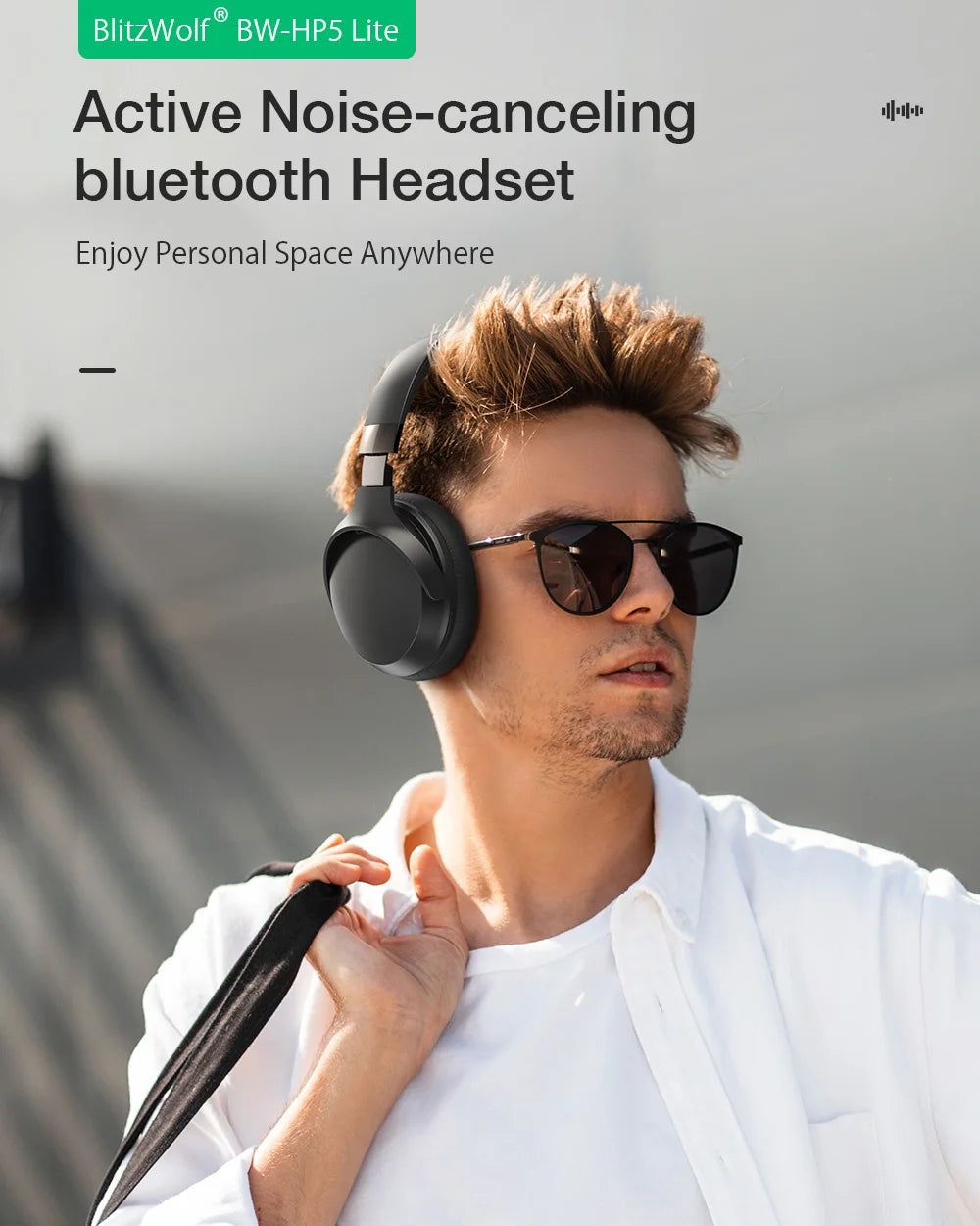 BLITZWOLF BW-HP5 ANC Bluetooth Wireless Headphones
