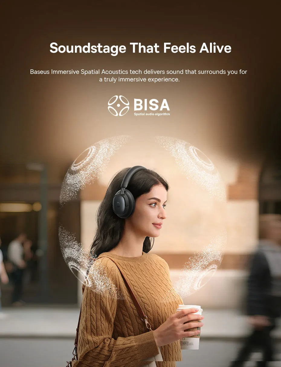 BASEUS Bowie MH1 Adaptive Noise Cancelling Bluetooth Wireless Headphones