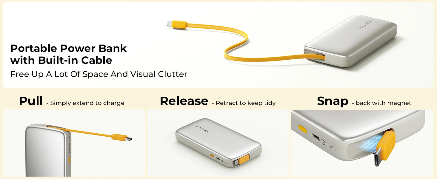 VOLTME Hypercore 10K Rollz Lite 10000mAh Portable Power Bank