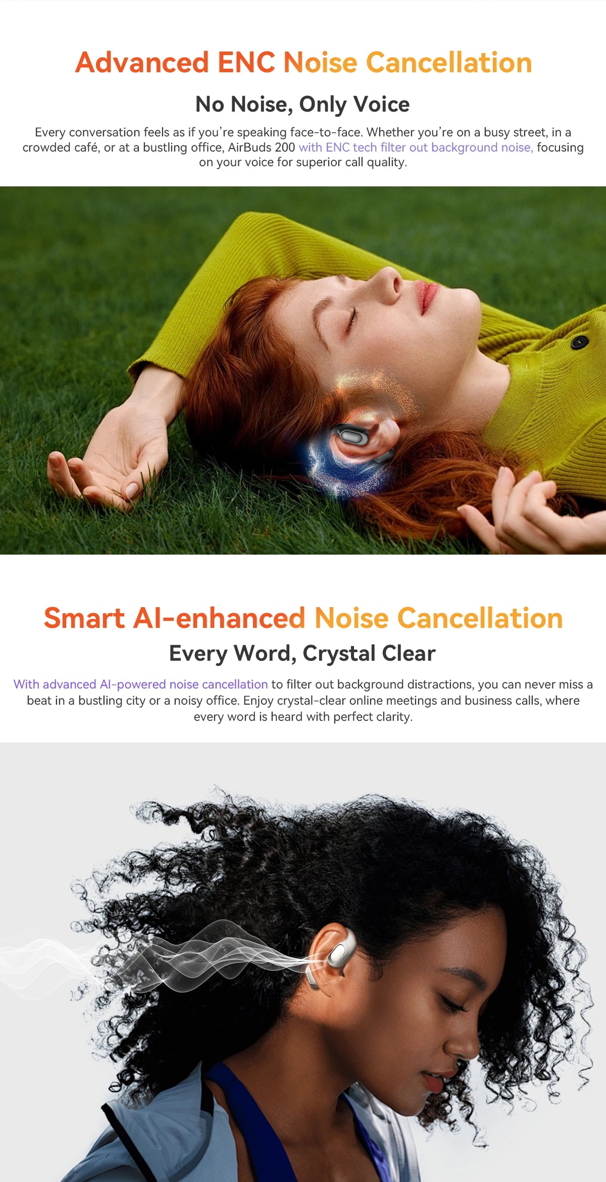 BLACKVIEW AirBuds 200 Bluetooth Wireless Open Ear Headphones