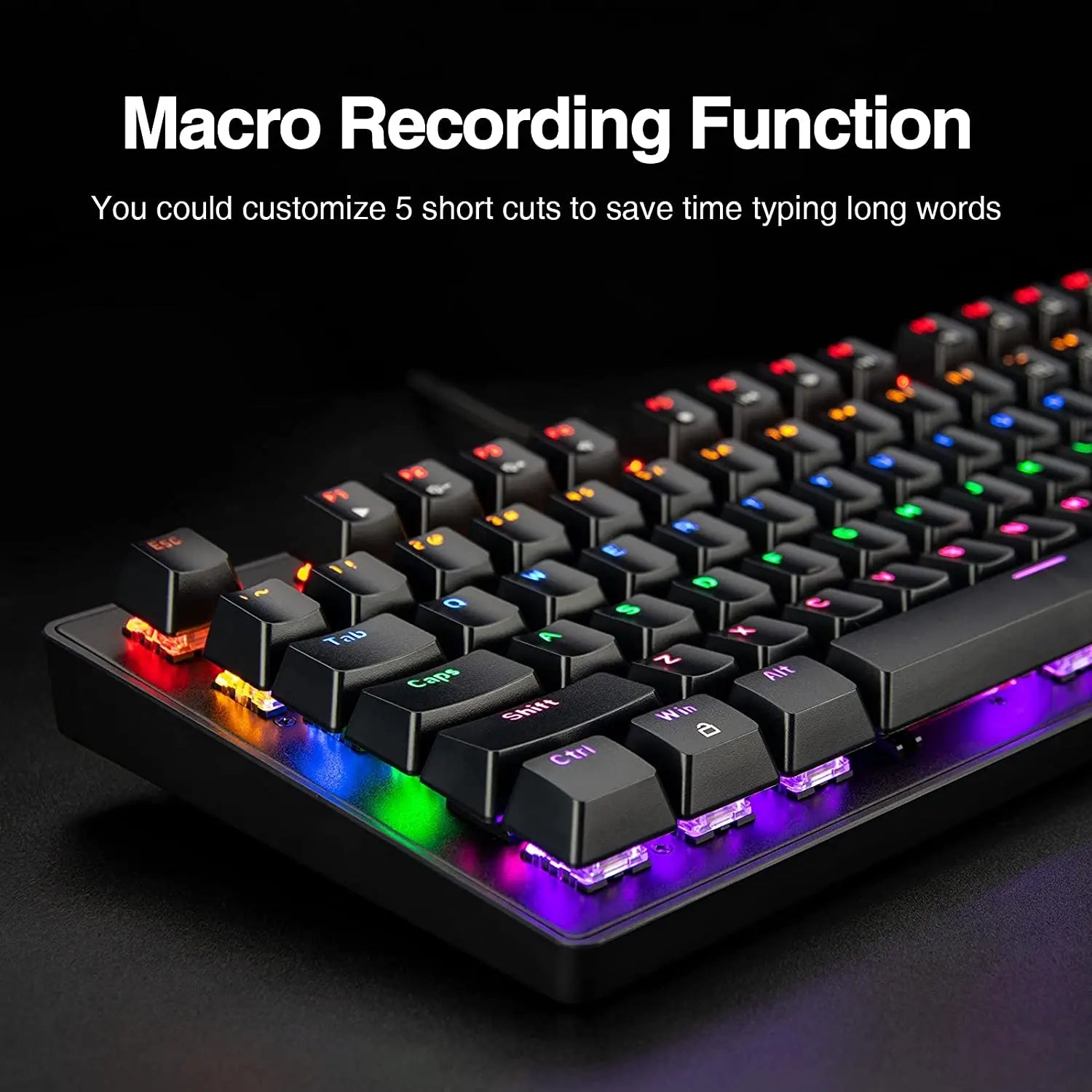 Rii RK908 Wired Mechanical Backlit Gaming Keyboard