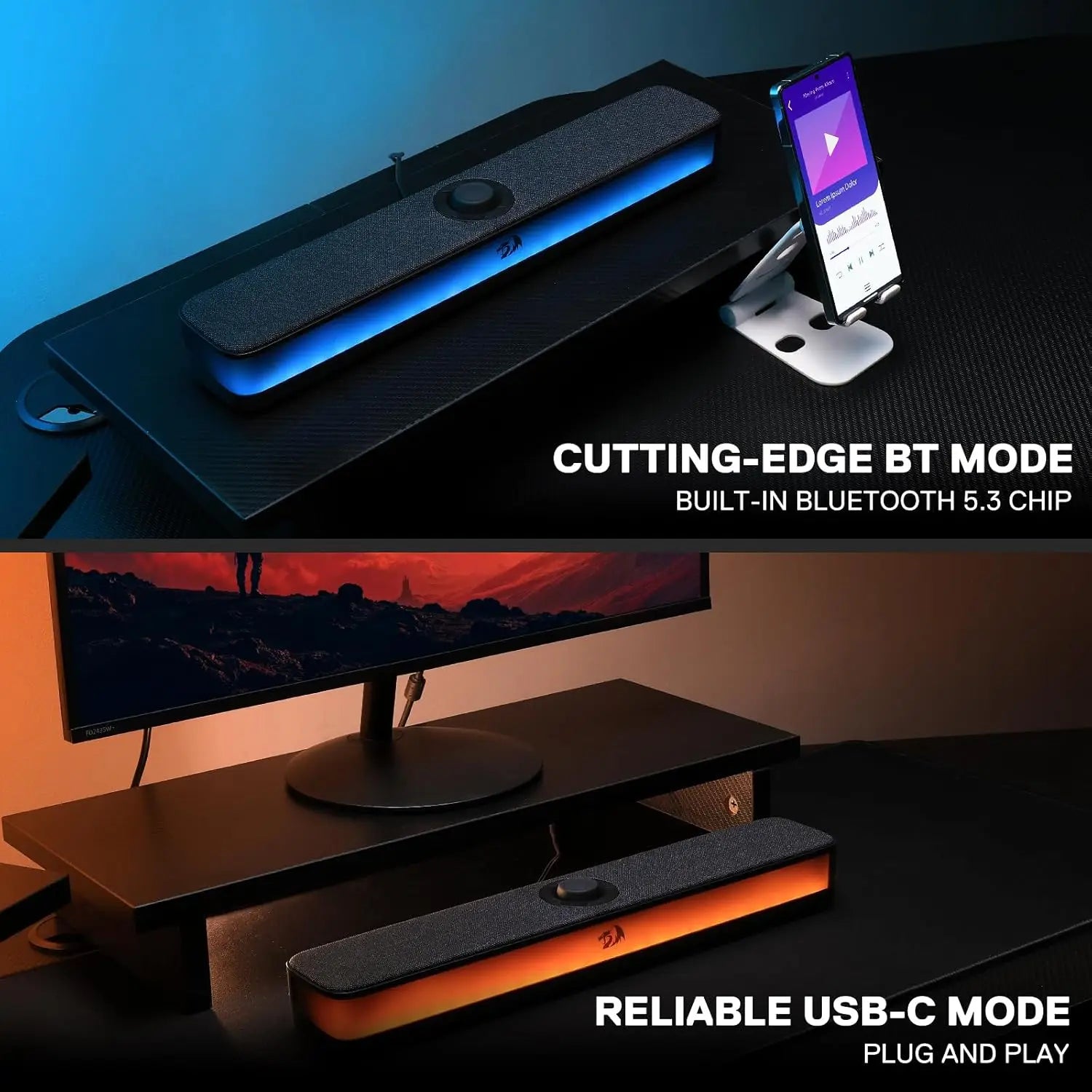 REDRAGON GS515 RBG Bluetooth Gaming Speakers