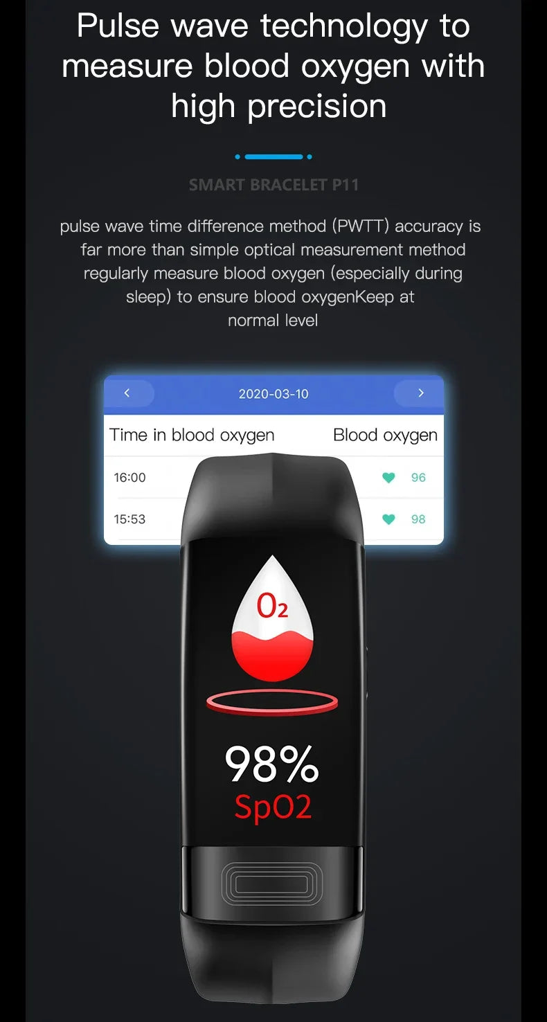 EFFEOKKI P11 Plus Smart Fitness Tracker