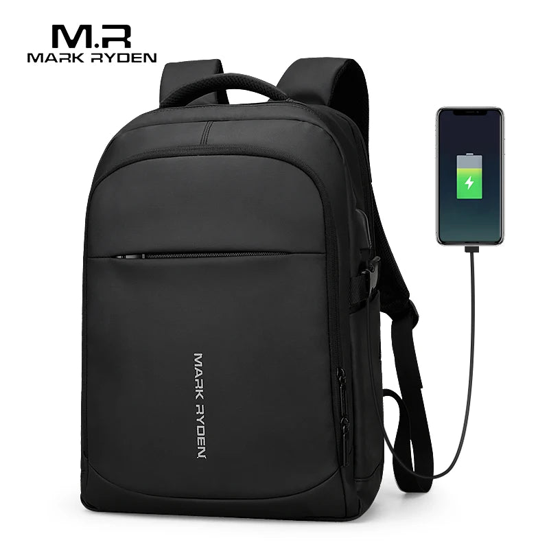 MARK RYDEN MR9191 Business Travel Backpack with USB Charging Port
