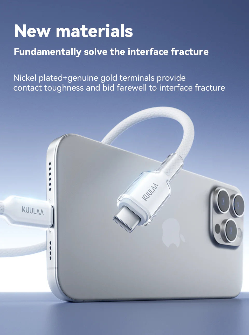 KUULAA 60W Type-C to Type-C Fast Charging and Data Cable
