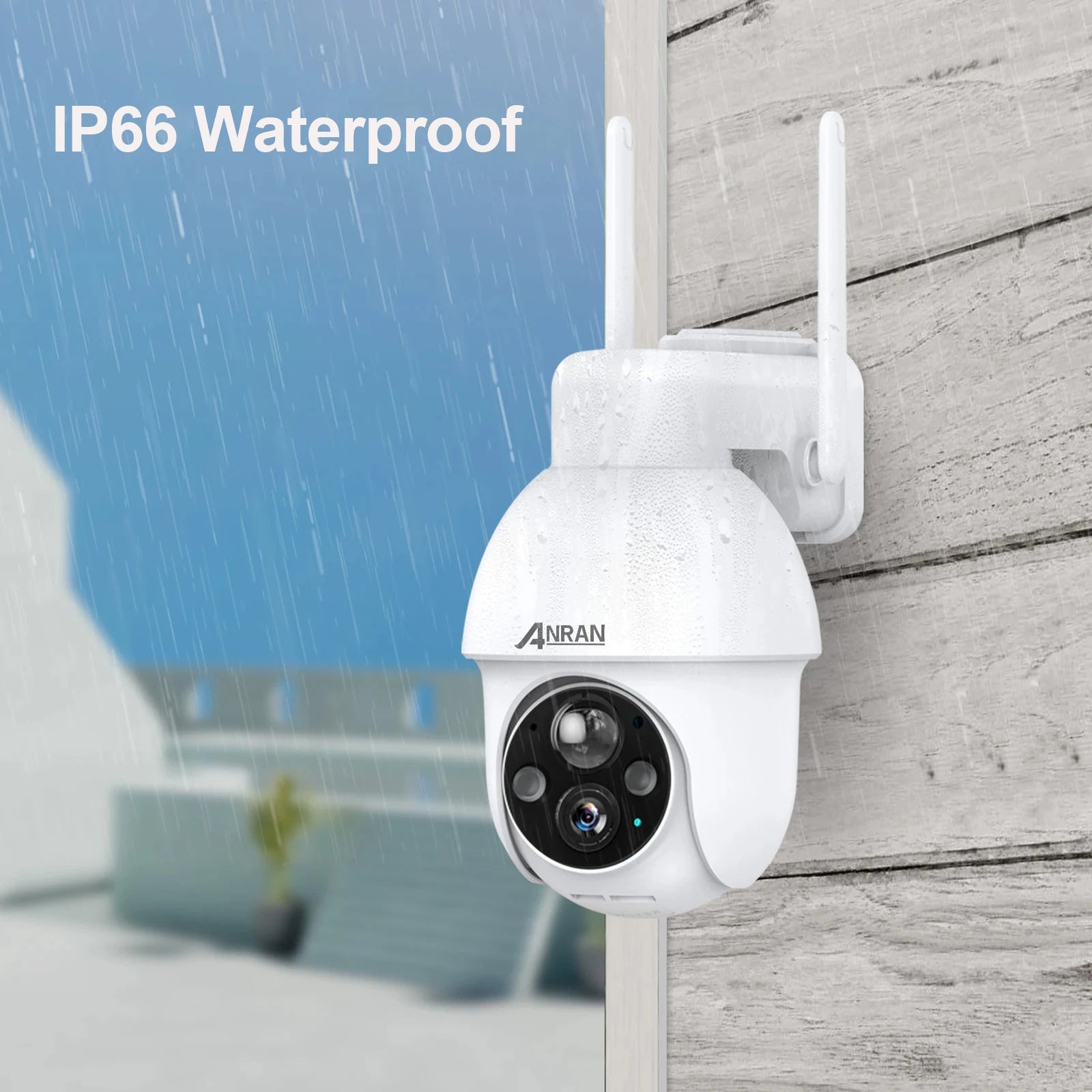 ANRAN 5MP Solar Powered WiFi Smart Home Security Camera