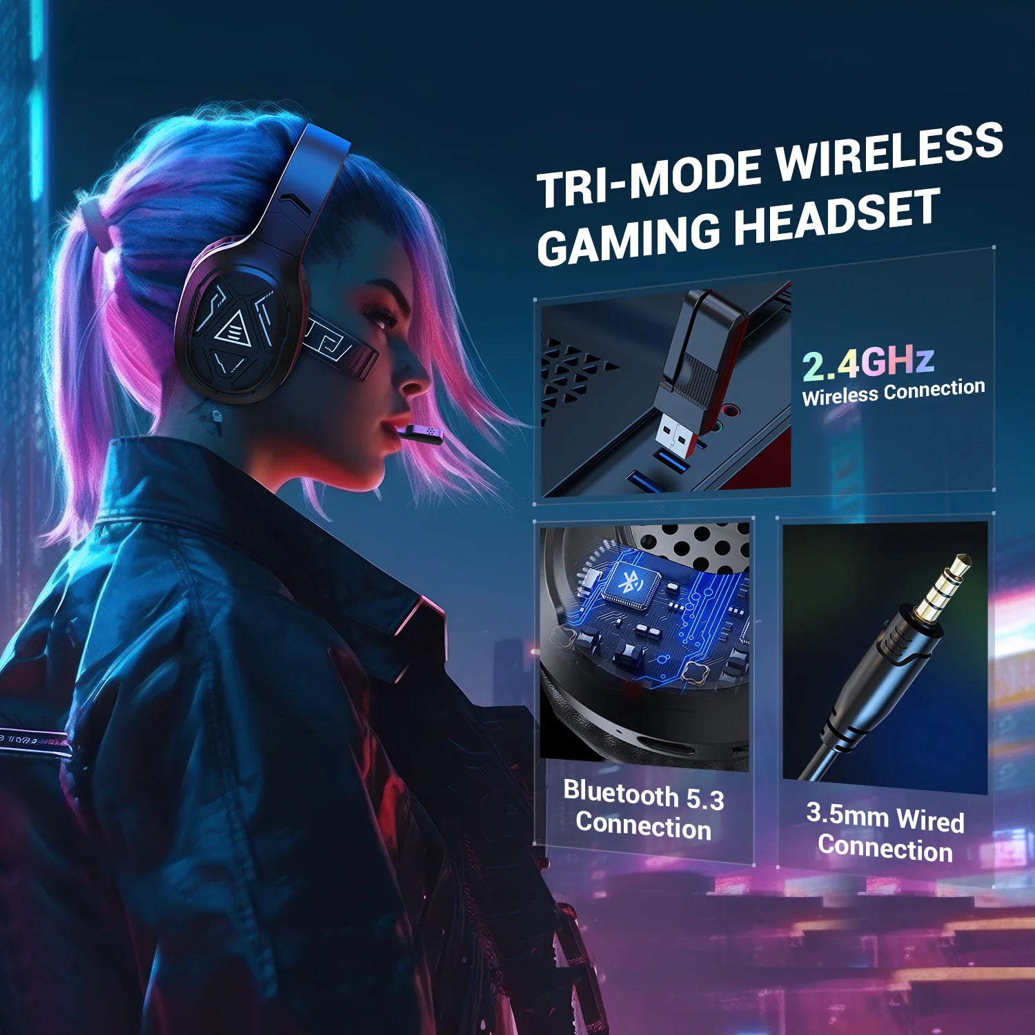 EKSA E5 Bluetooth Wireless Gaming Headset