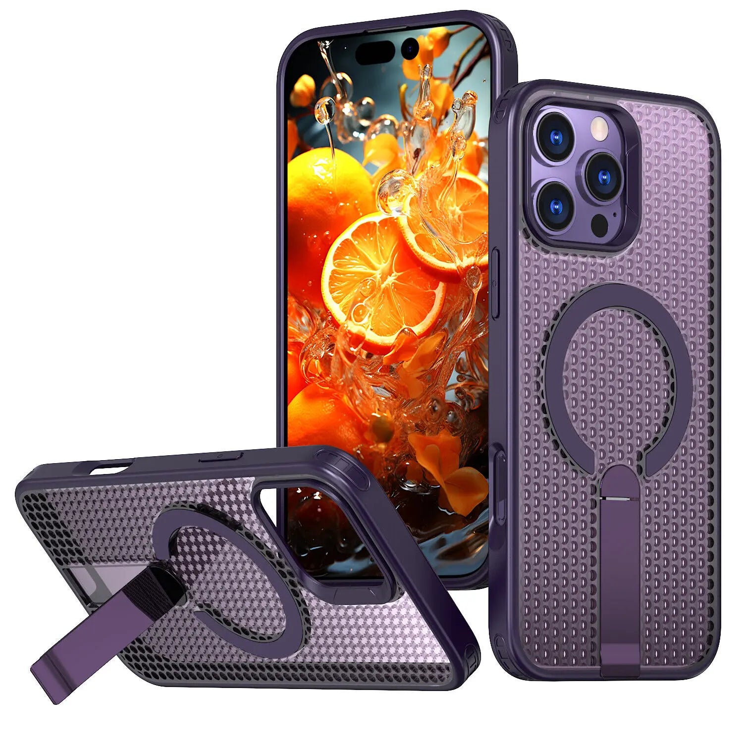MagSafe Shockproof Cooling Case for iPhone with Stand