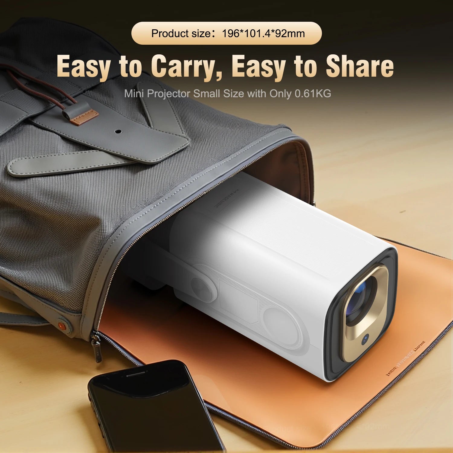 MAGCUBIC HY310 Portable Home Cinema Projector with Google Assistant