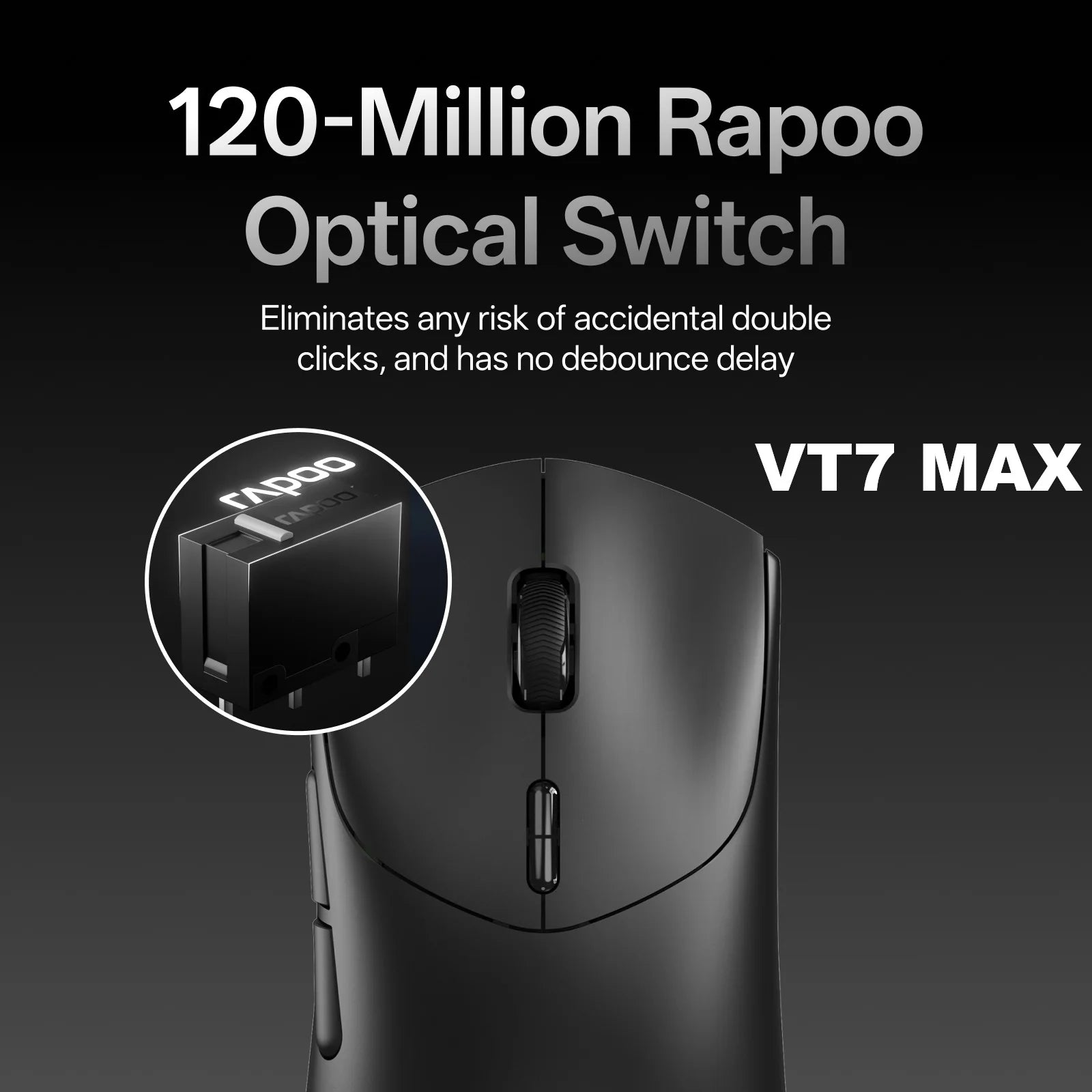 RAPOO VT7 Max Rechargeable Bluetooth Wireless Mouse