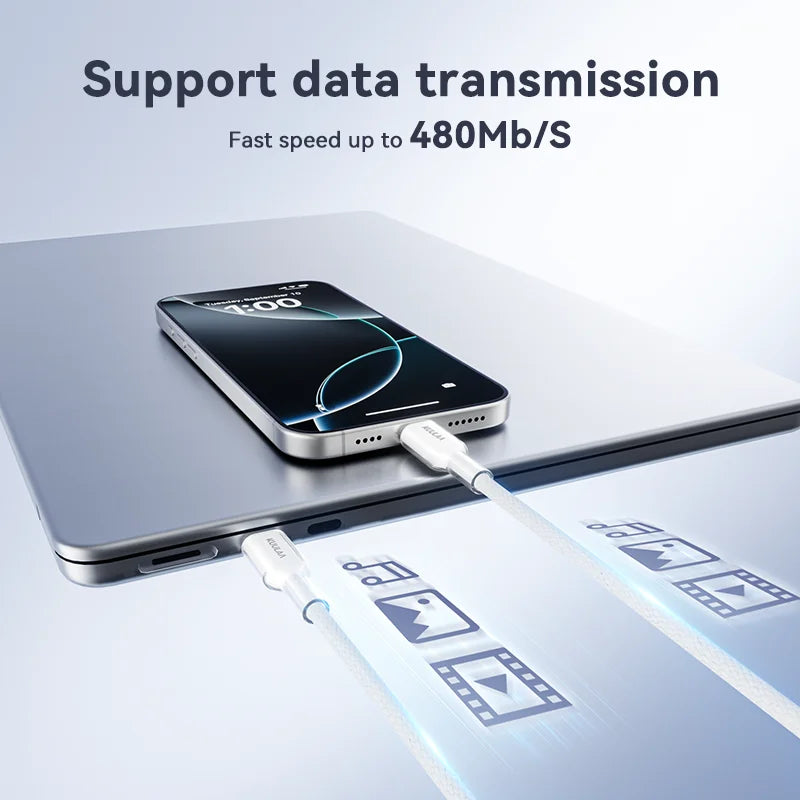 KUULAA 60W Type-C to Type-C Fast Charging and Data Cable