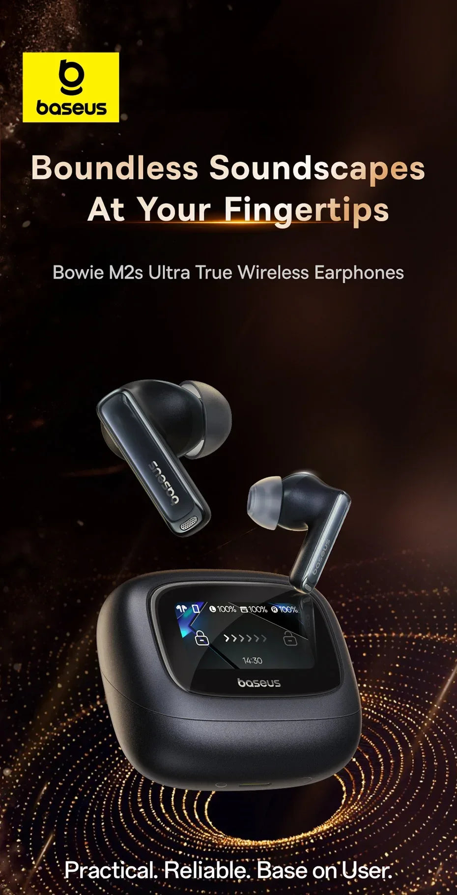 BASEUS Bowie M2s Ultra ANC Bluetooth Wireless Earphones