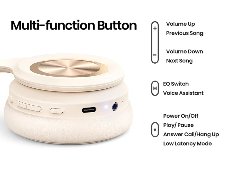 PICUN Solo6 ENC Bluetooth Wireless Headphones