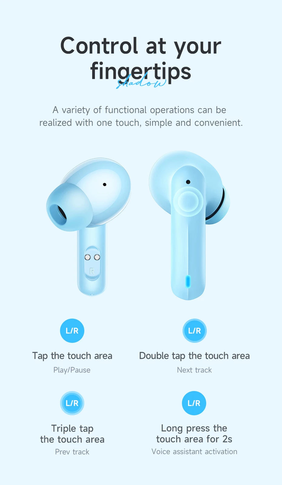 HOCO EQ6 Bluetooth Wireless Earbuds