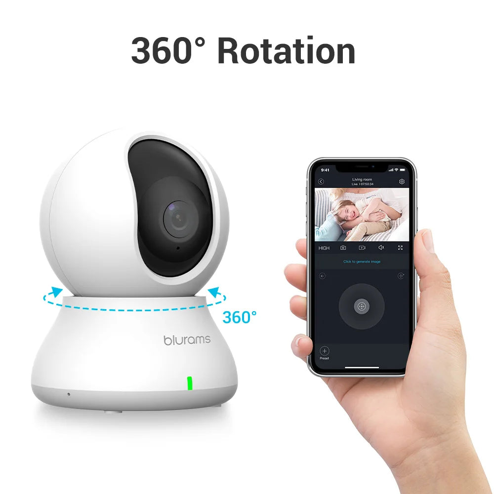 BLURAMS A31S Dome Flare 3MP Smart Home Security Camera
