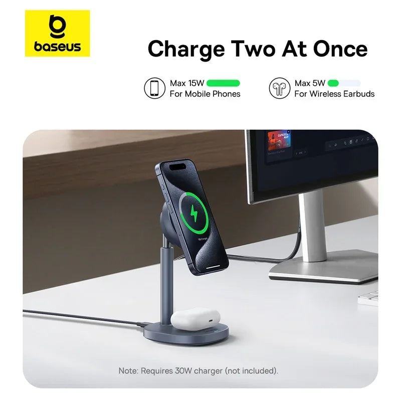 BASEUS Orbit 2 Pro Air-Cooled 2in1 Wireless Charging Stand