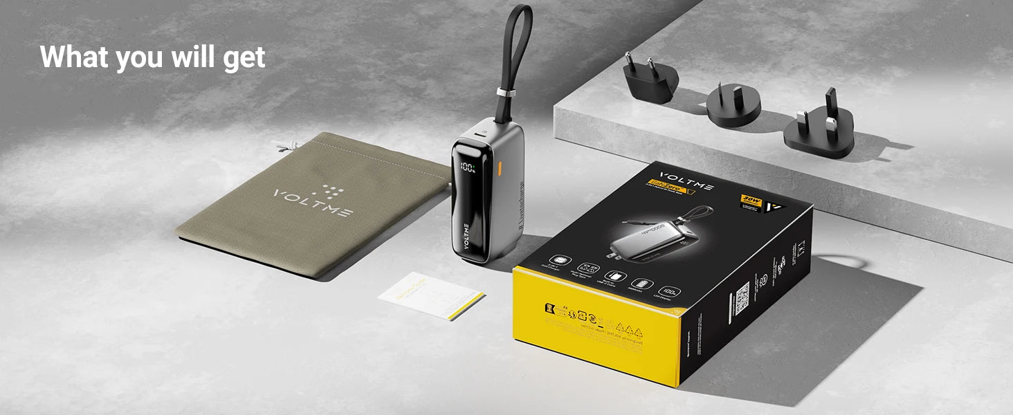VOLTME GaN Zero 5K Hybrid 3in1 Power Bank and Wall Charger
