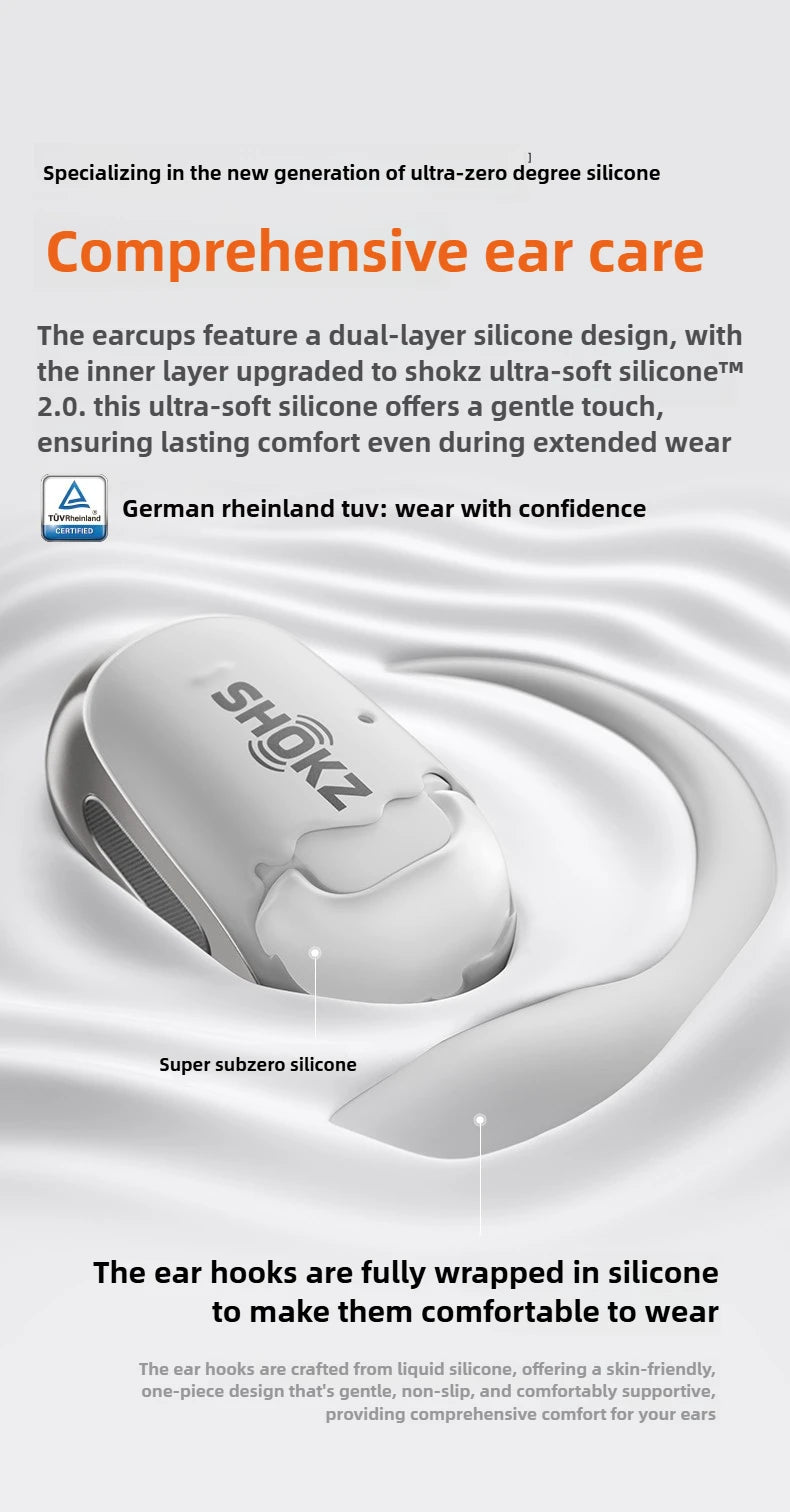 SHOKZ OpenFit 2+ Open-Ear Headphones