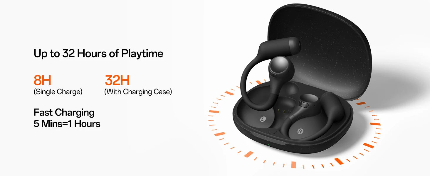 ONEODIO OpenRock S2 Bluetooth Wireless Open Ear Headphones