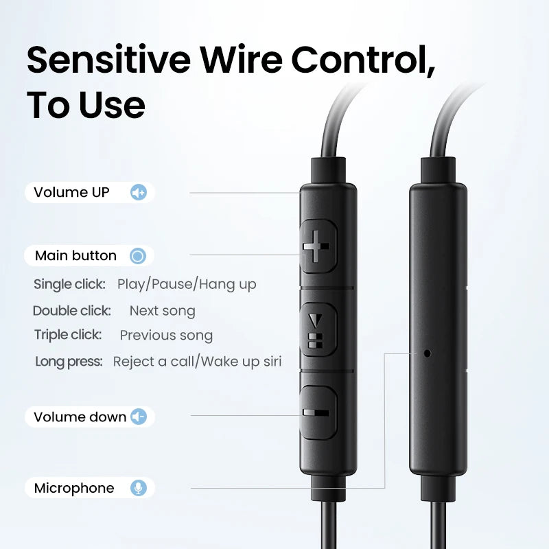 UGREEN EP106 Semi In-Ear Wired Earphones