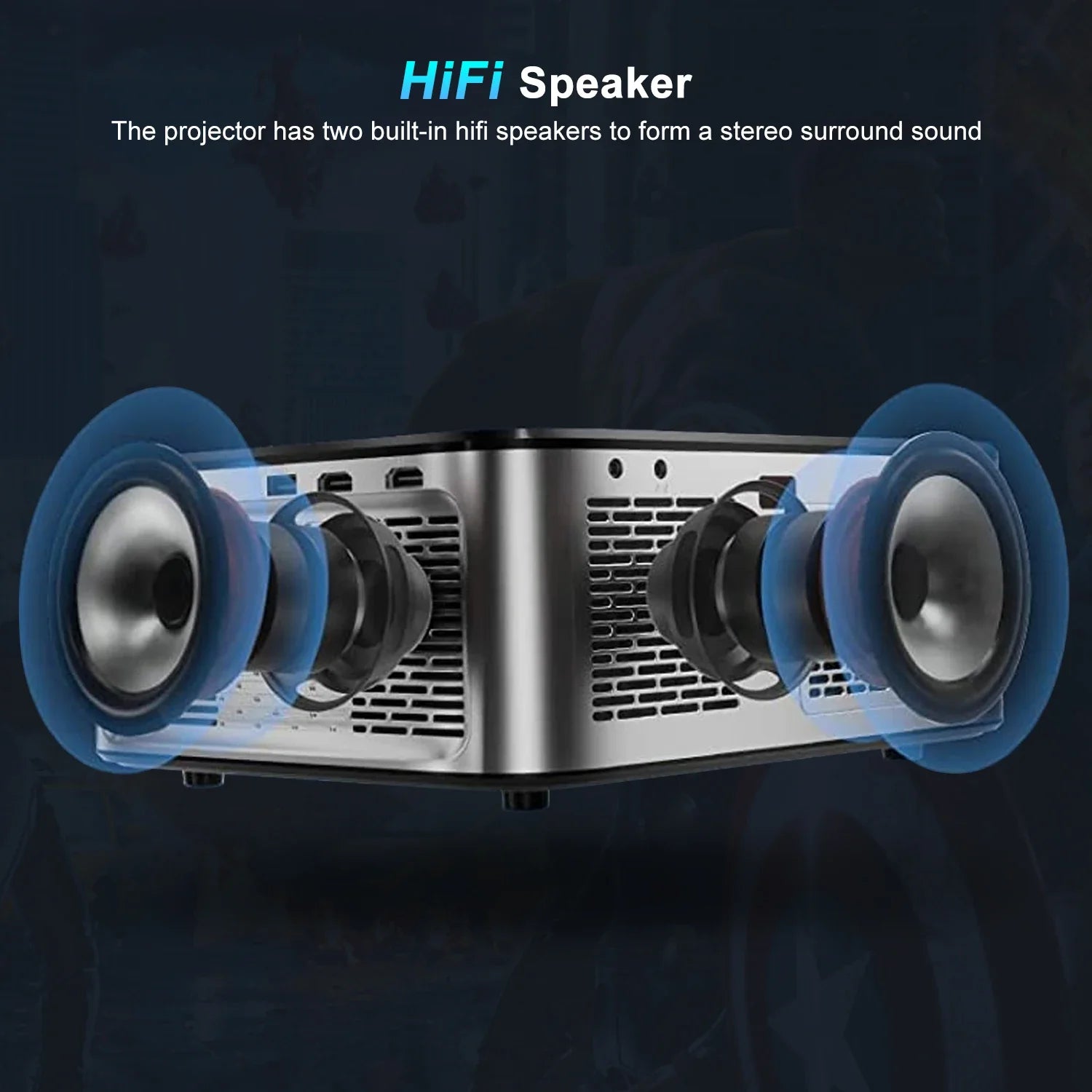 HORLAT 35000 Lumens 4K Smart Home Cinema Projector & Stand