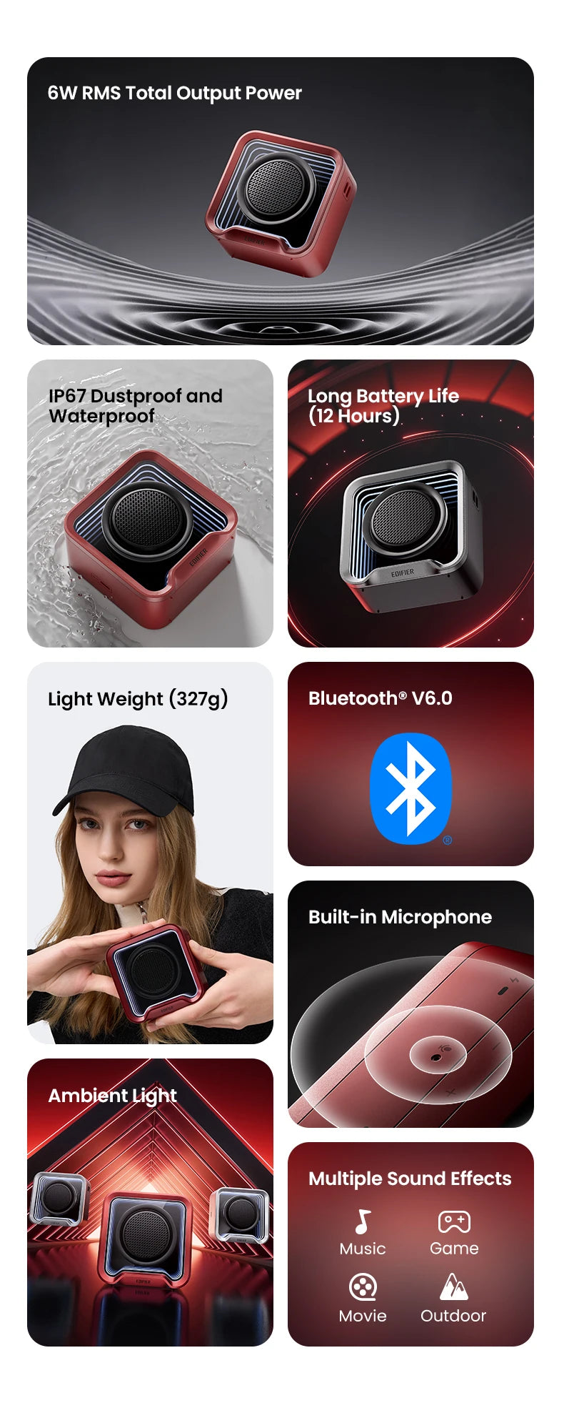 EDIFIER QS20 Portable Bluetooth Wireless Speaker