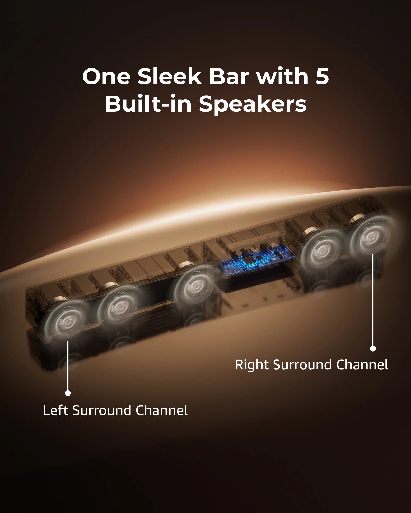 ULTIMEA Poseidon M60 Boom 5.1 340W Wireless Sound Bar with Dolby Atmos