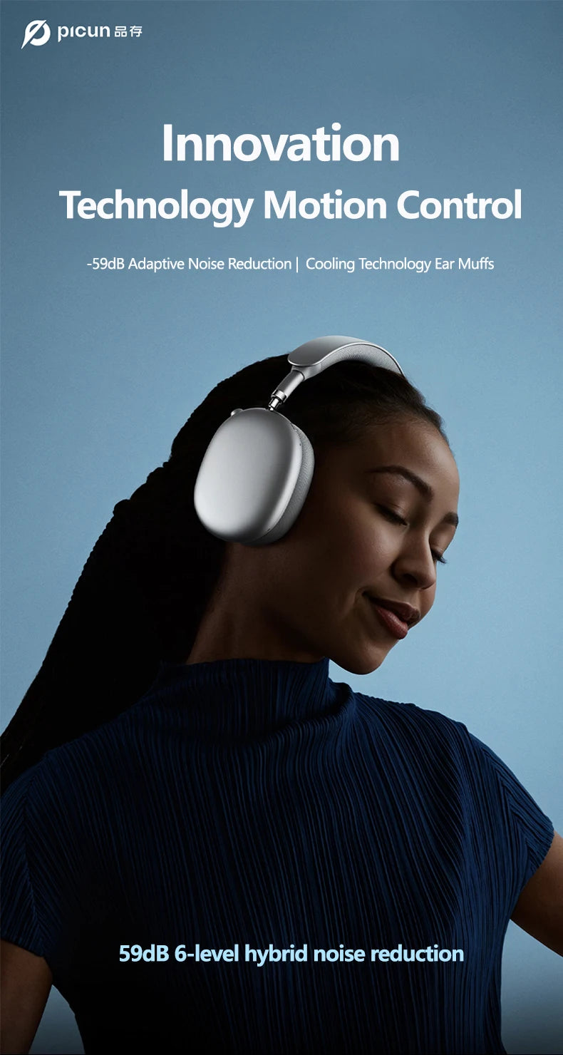 PICUN F8 Max Hybrid ANC Bluetooth Wireless Headphones