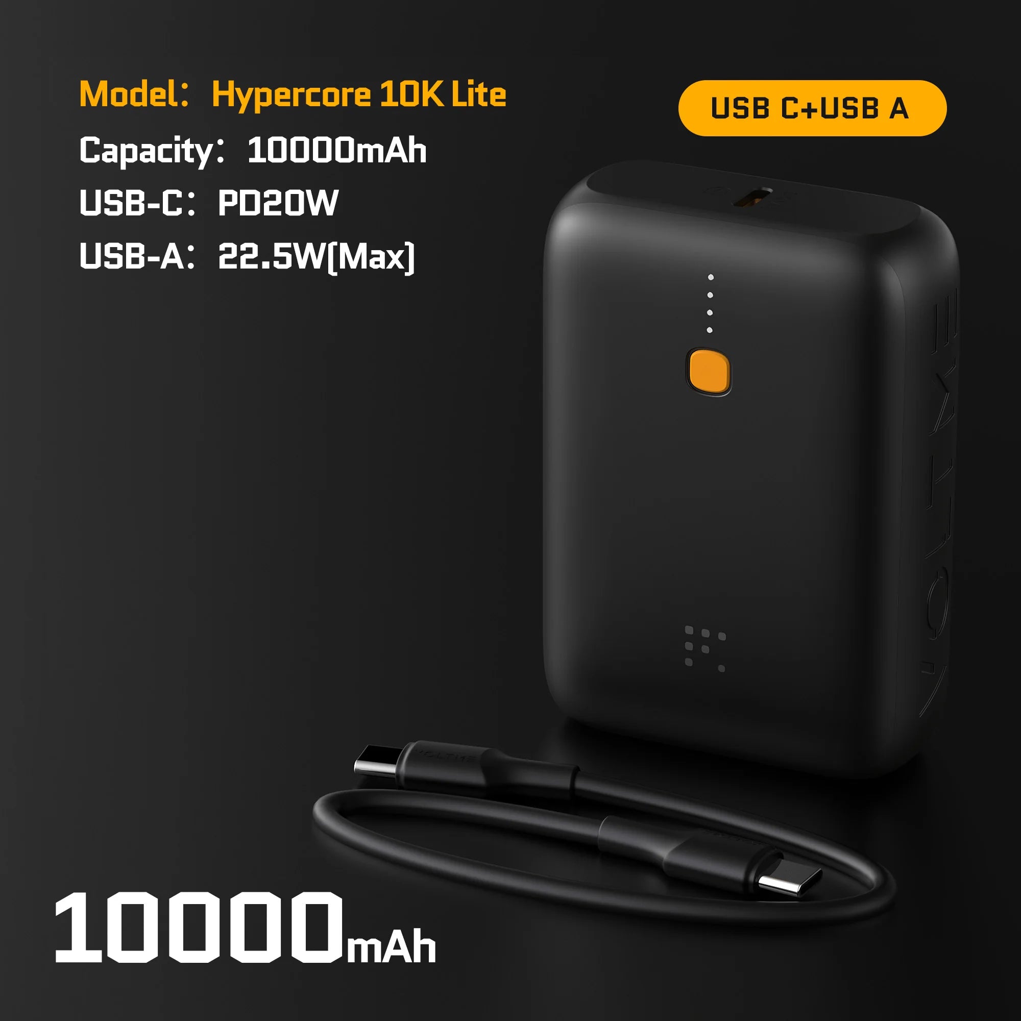 VOLTME Hypercore 10K Lite 10000mAh Portable Charger and Power Bank