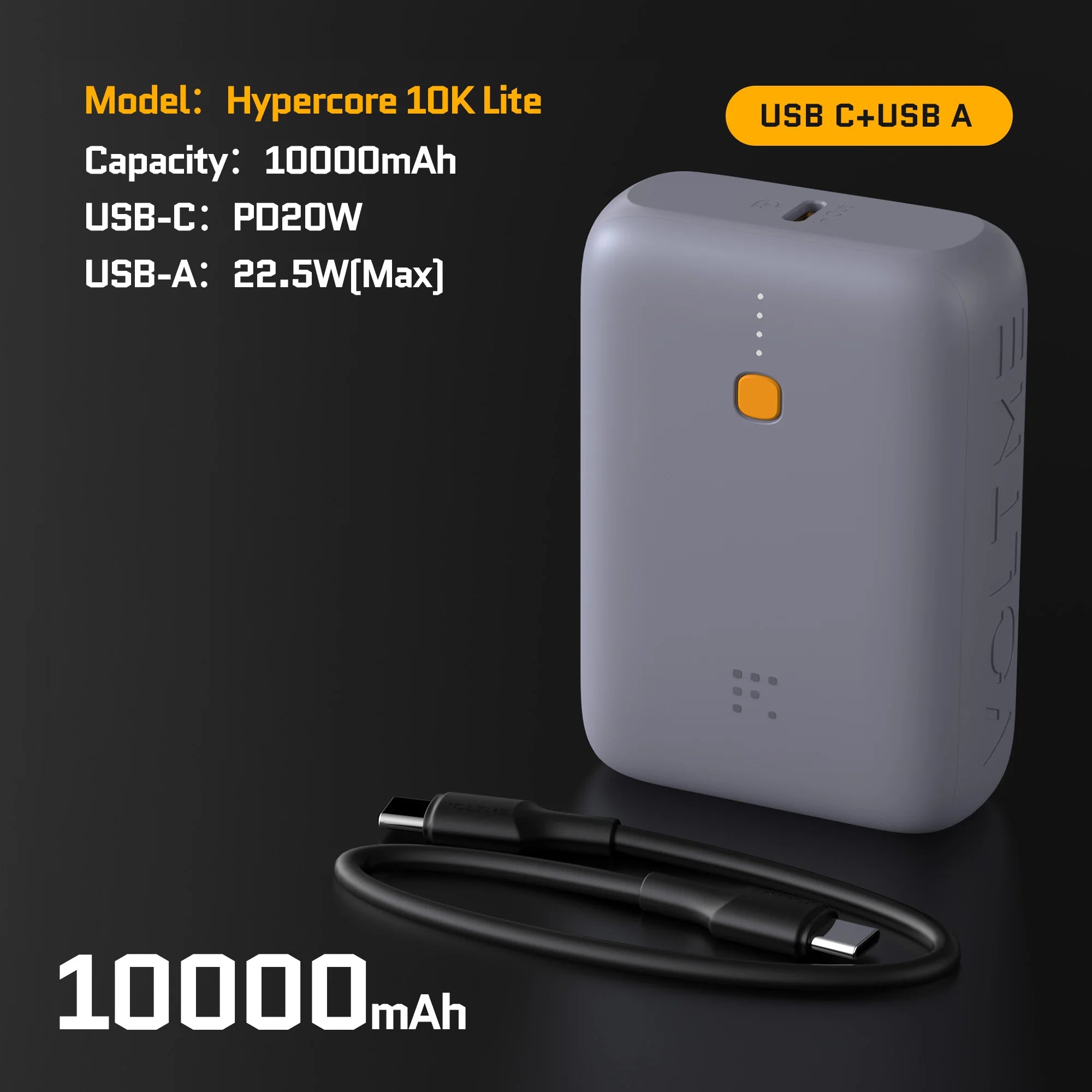 VOLTME Hypercore 10K Lite 10000mAh Portable Charger and Power Bank