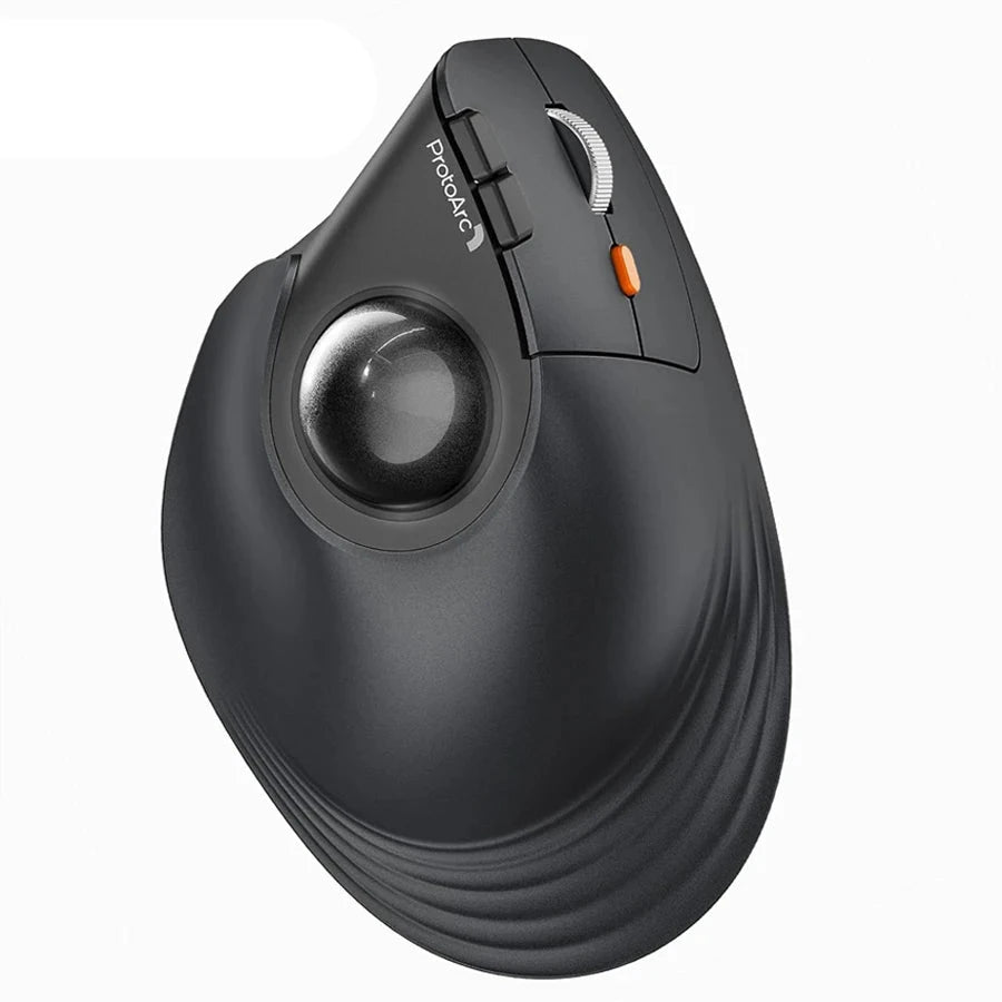 Rotating Mouse Wheel PROTOARC EM05 NL Rechargeable Bluetooth Wireless Trackball Mouse