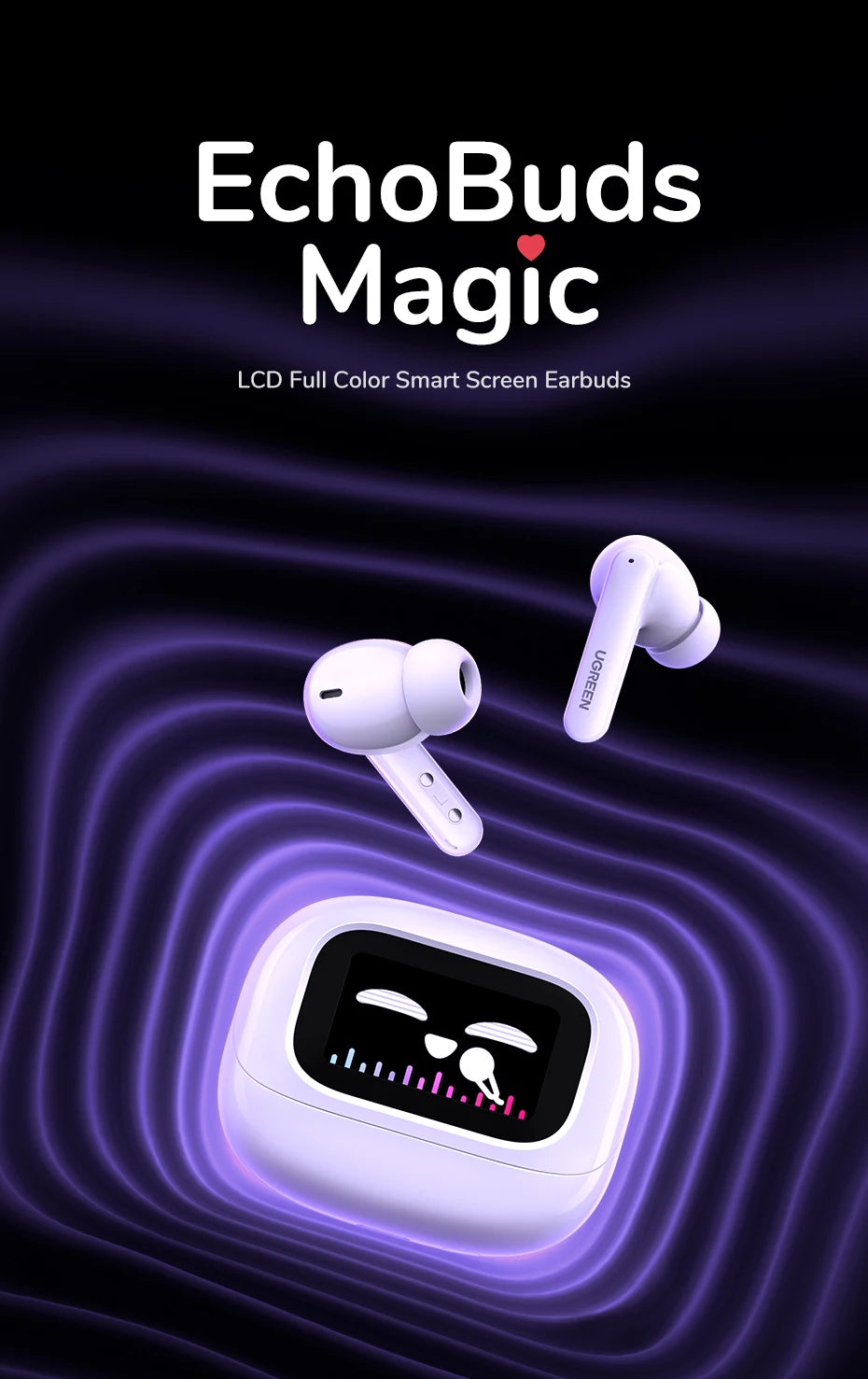 UGREEN EchoBuds Magic ANC Bluetooth Wireless Earphones