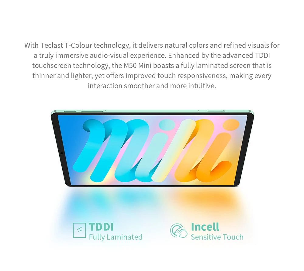 TECLAST M50 Mini 8.7" WiFi Android Tablet - 128GB, Green
