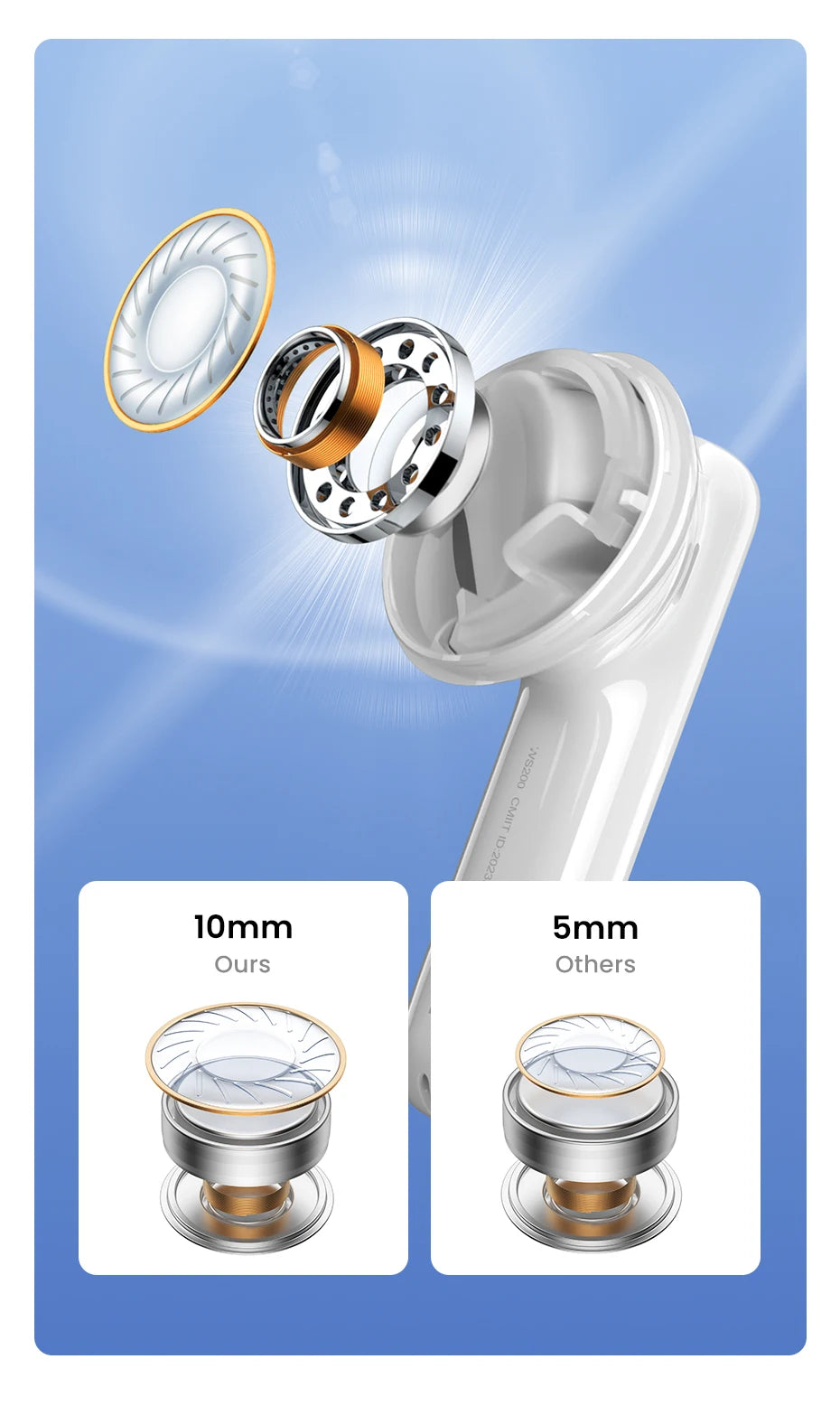 UGREEN T6s Hybrid Active Noise Cancelling Bluetooth Wireless Earbuds