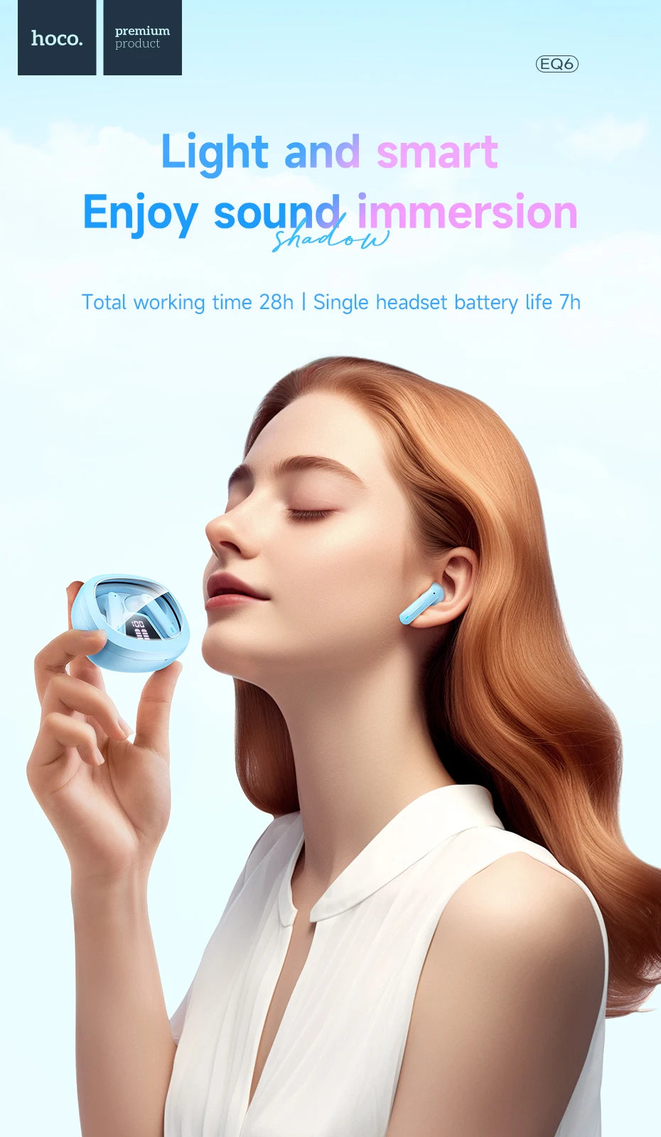 HOCO EQ6 Bluetooth Wireless Earbuds