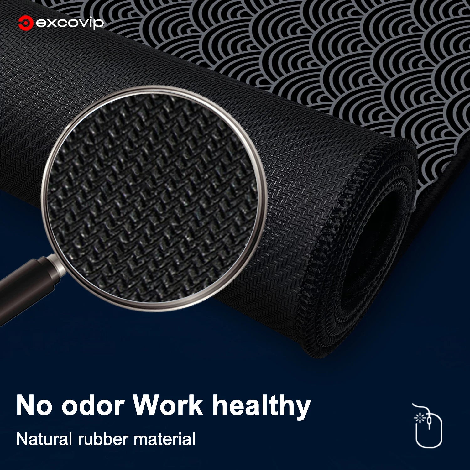 EXCO Non-Slip Cloud Design Desk Mat & Gaming Pad
