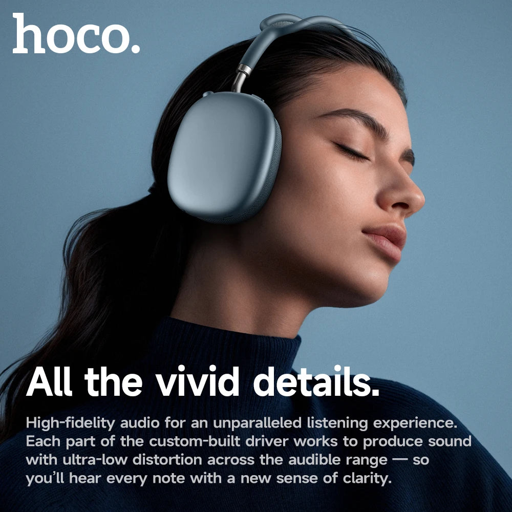 HOCO W65 Plus Noise Cancelling Bluetooth Wireless Headphones