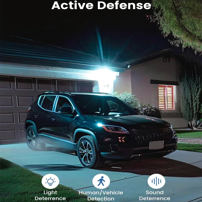 AOSU 3MP Solar Powered Home Security Camera Kit