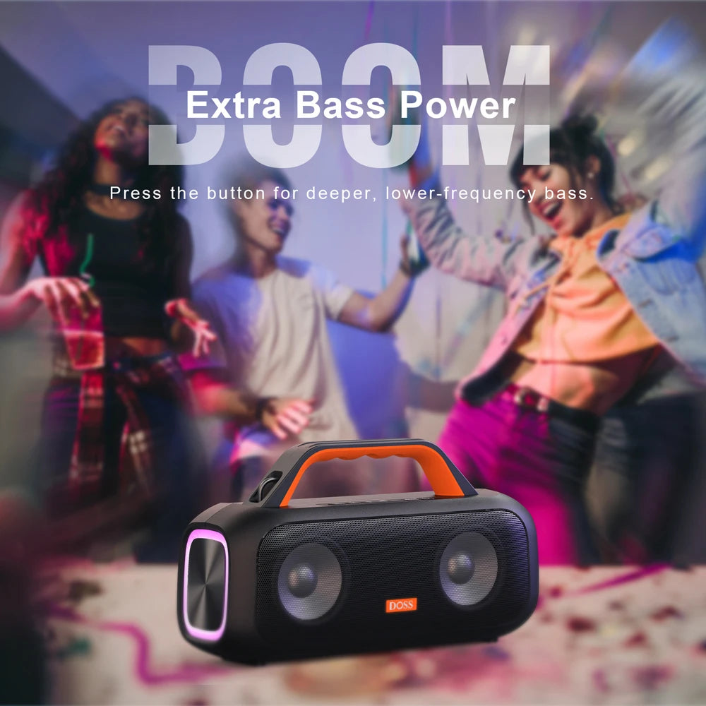 DOSS Extreme Boom S Portable Bluetooth Wireless Speaker