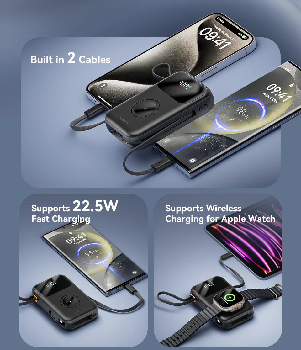 KUULAA 22.5W 10000mAh Portable Charger and Power Bank
